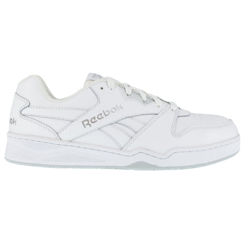 Reebok Womens White Leather Work Shoes Low Cut Sneaker CT