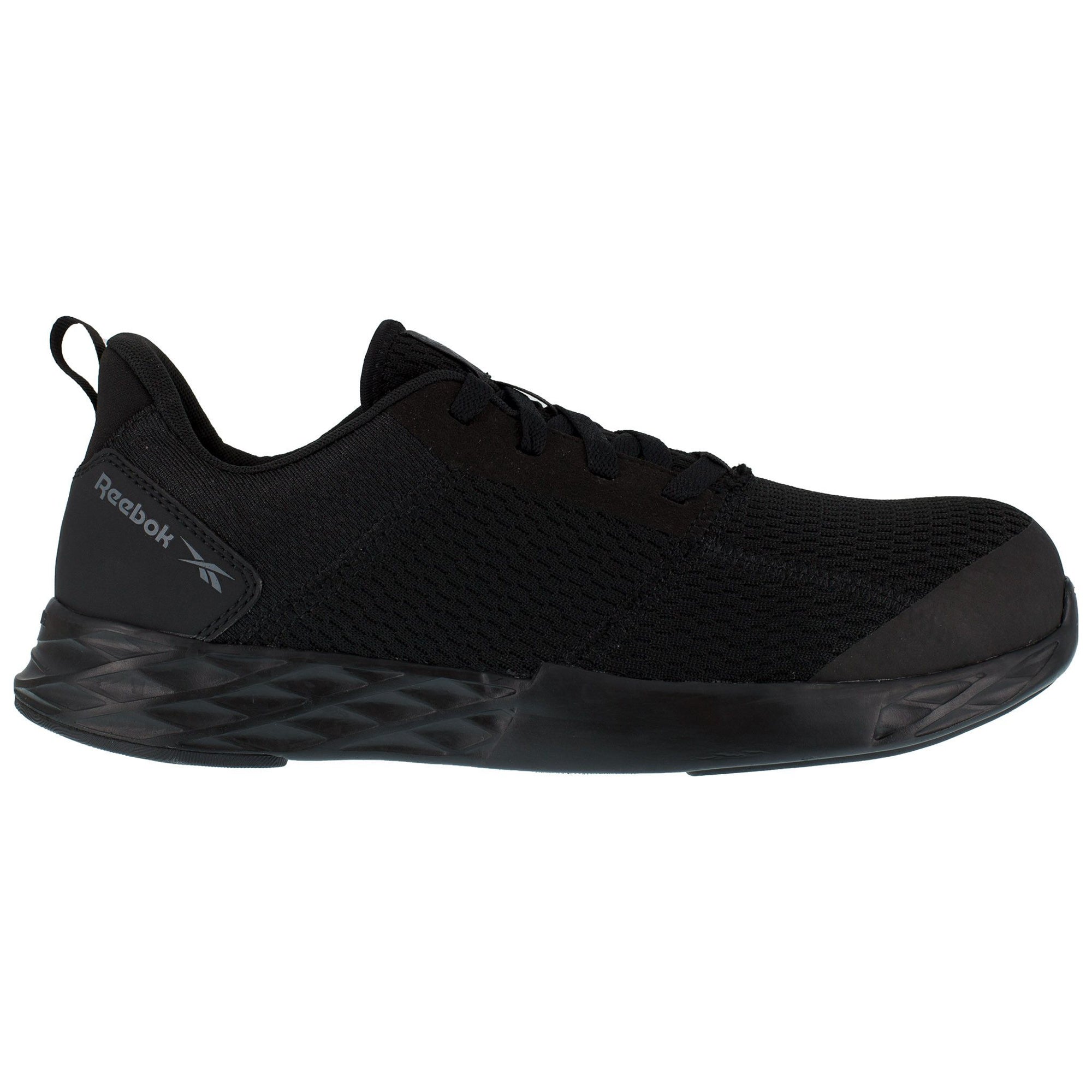 Reebok Mens Black Mesh Oxfords Astroride Strike Work CT The