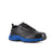Reebok Mens Black/Blue Leather Athletic Work Oxford Ateron Steel Toe