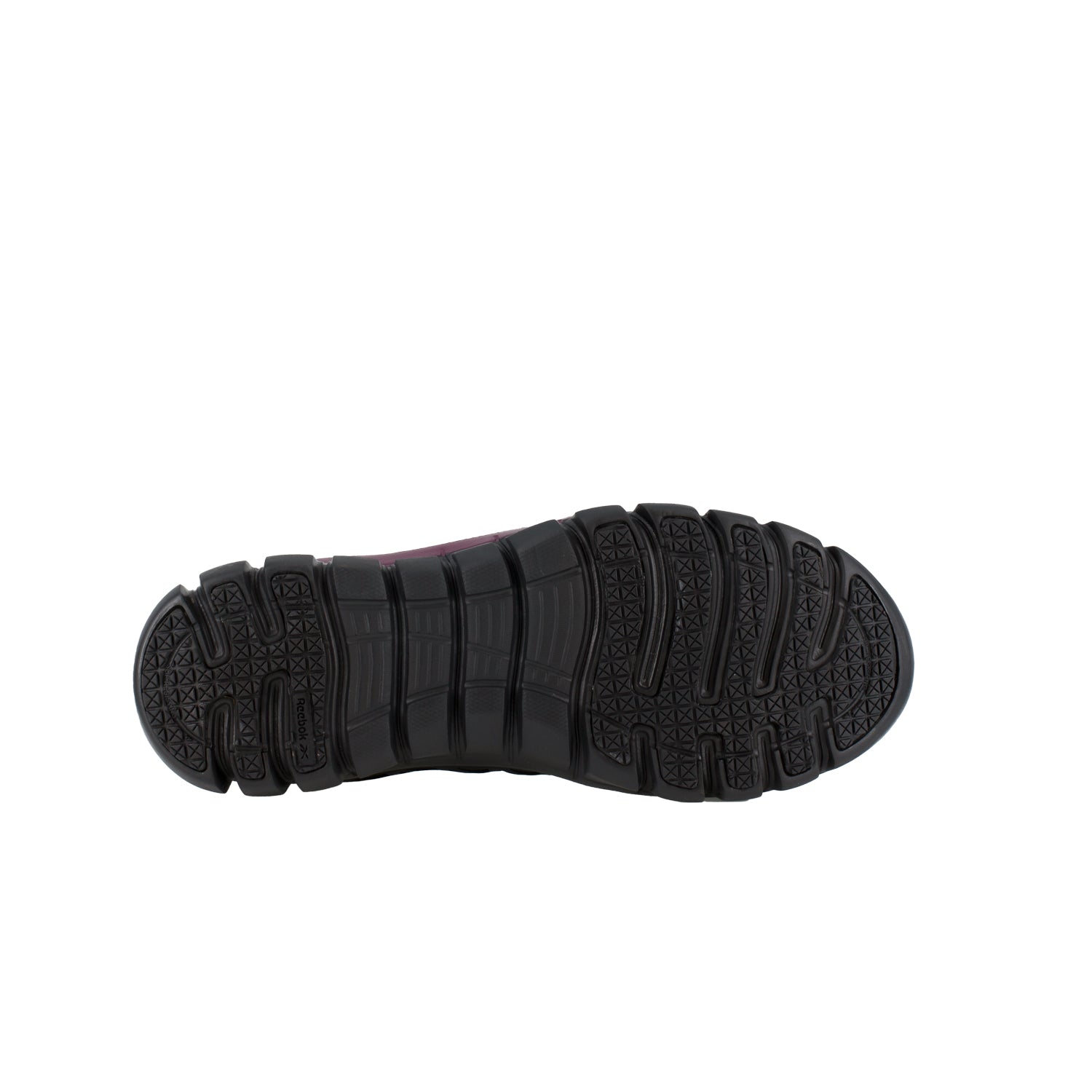 Reebok Womens Black Plum Polyester Work Shoes Sublite Cushion Athletic The Western Company
