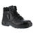 Reebok Mens Black Leather 6in Athletic Sport Boots Trainex Comp Toe
