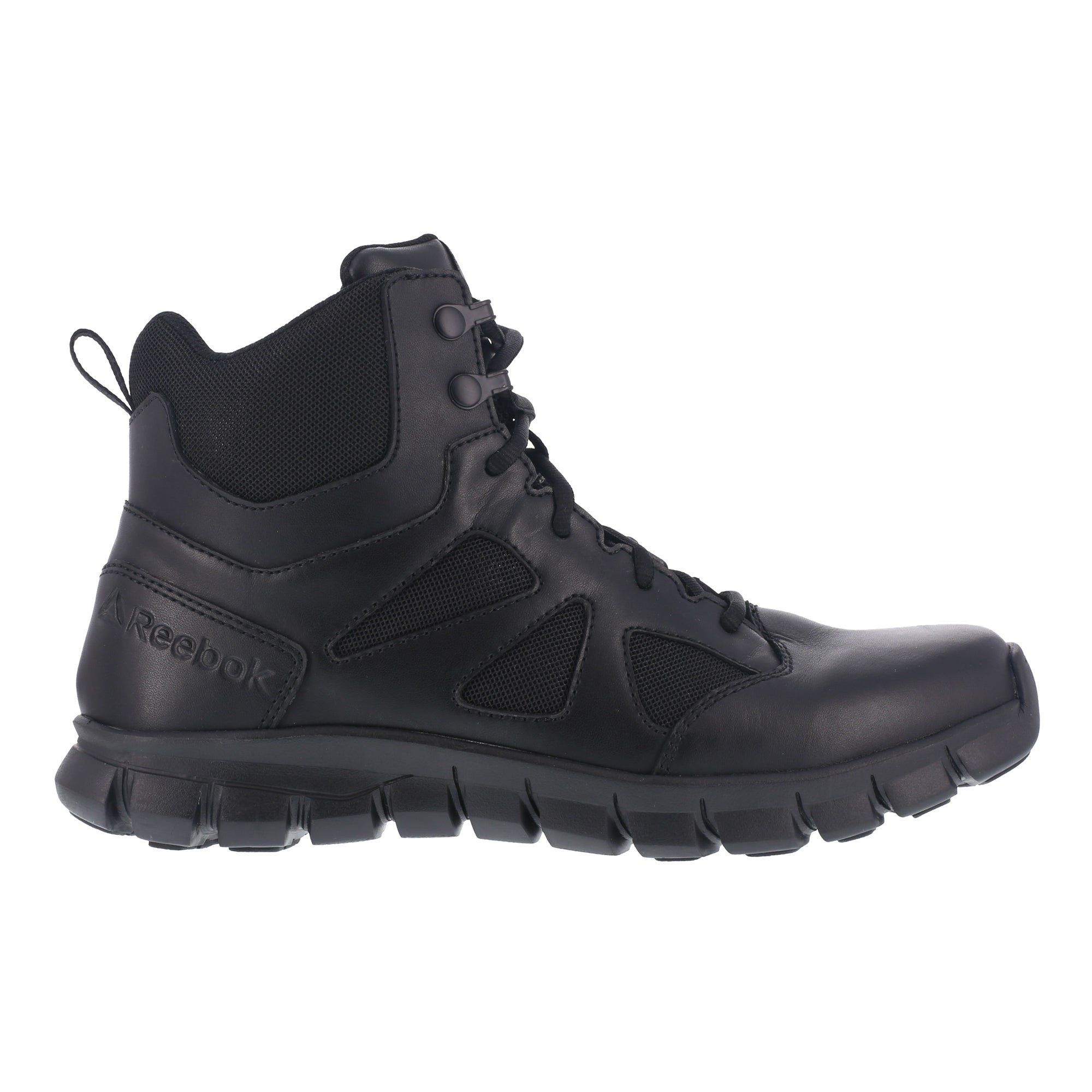 Reebok Womens Black Leather Military Boots Sublite Tactical The Western Company