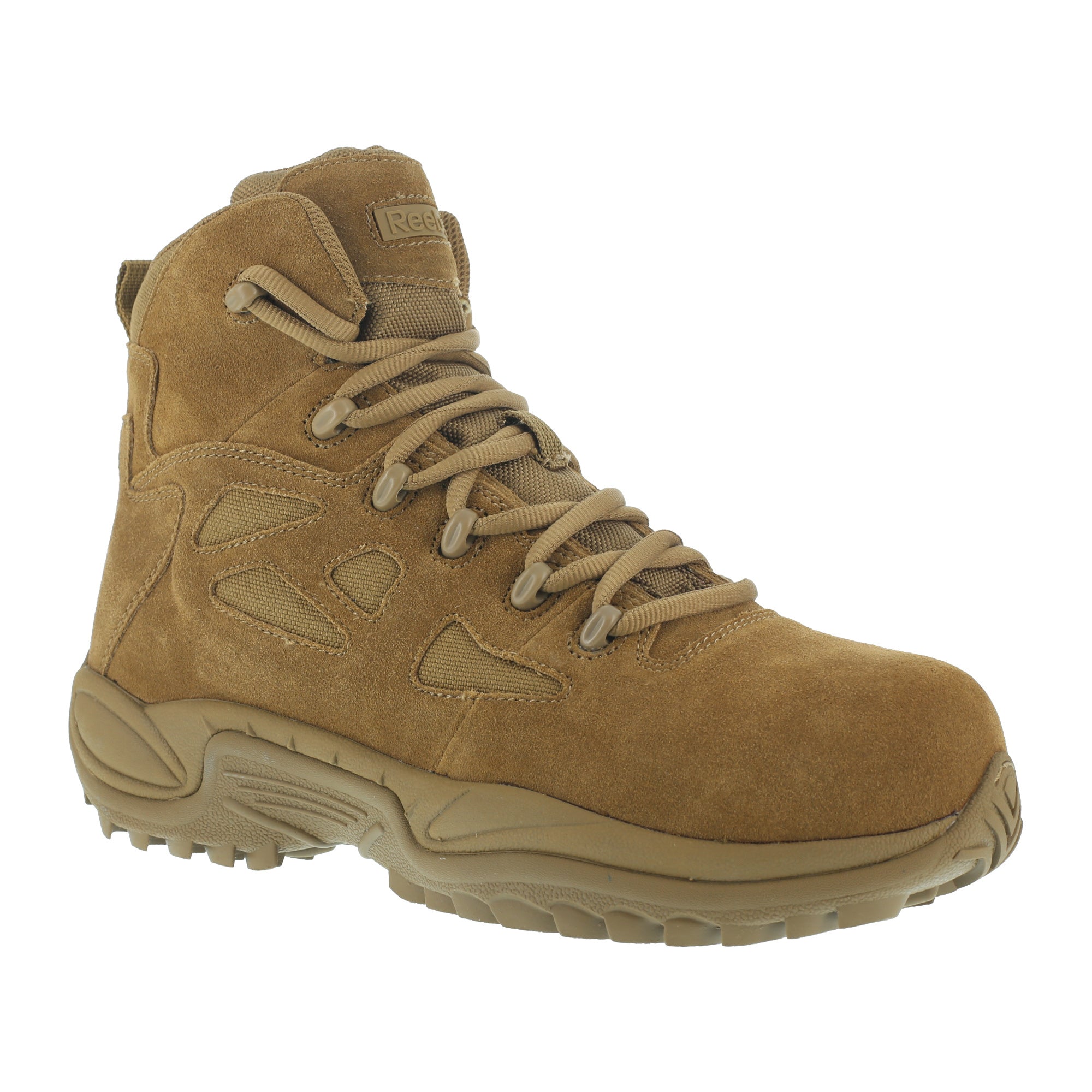 Reebok Mens Coyote Leather Military Boots RR Stealth 6in CT The Western Company