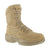 Reebok Mens Desert Tan Suede Tactical Boots Rapid Response RB Side Zip