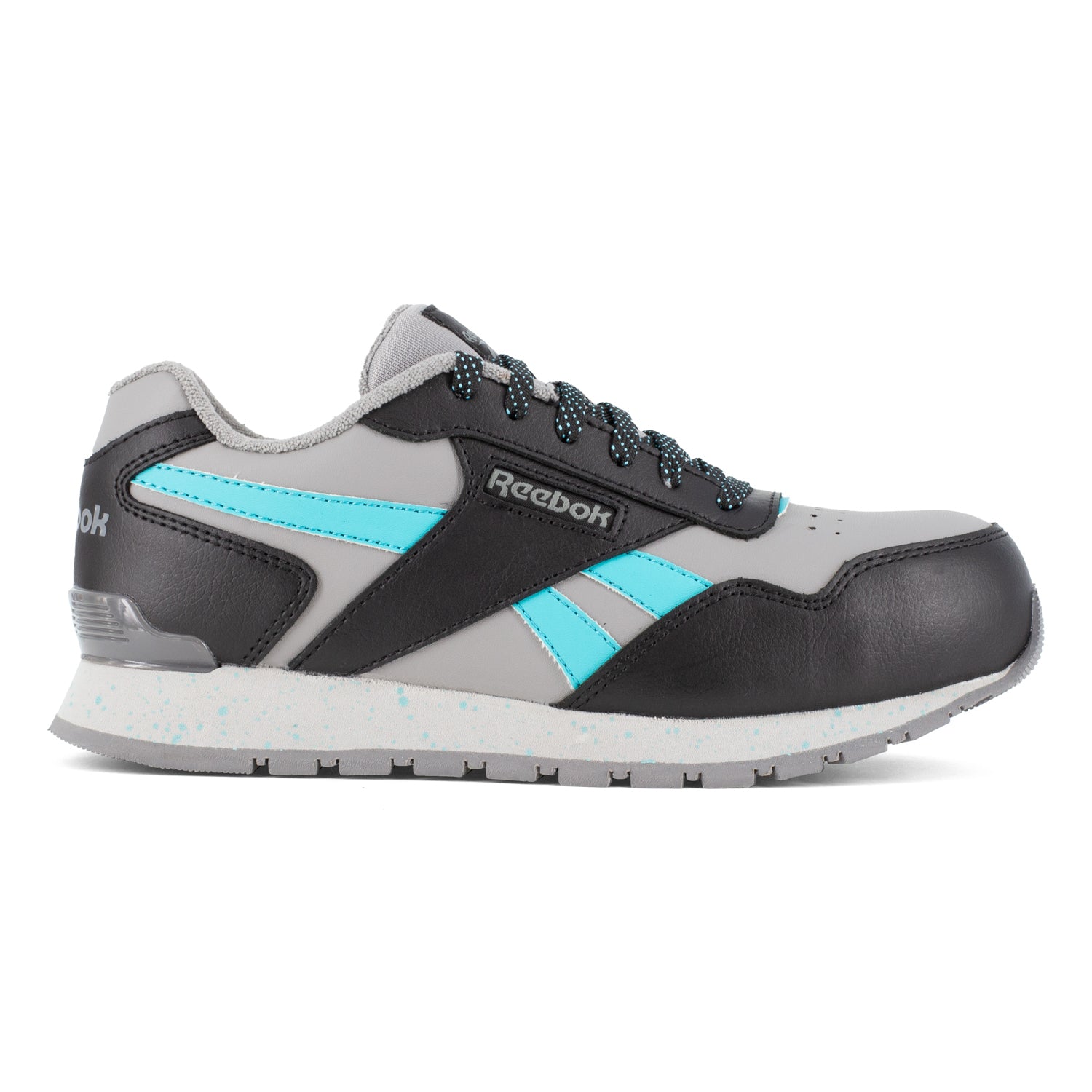 Reebok Womens Grey/Teal Leather Work Classic CT – The Western