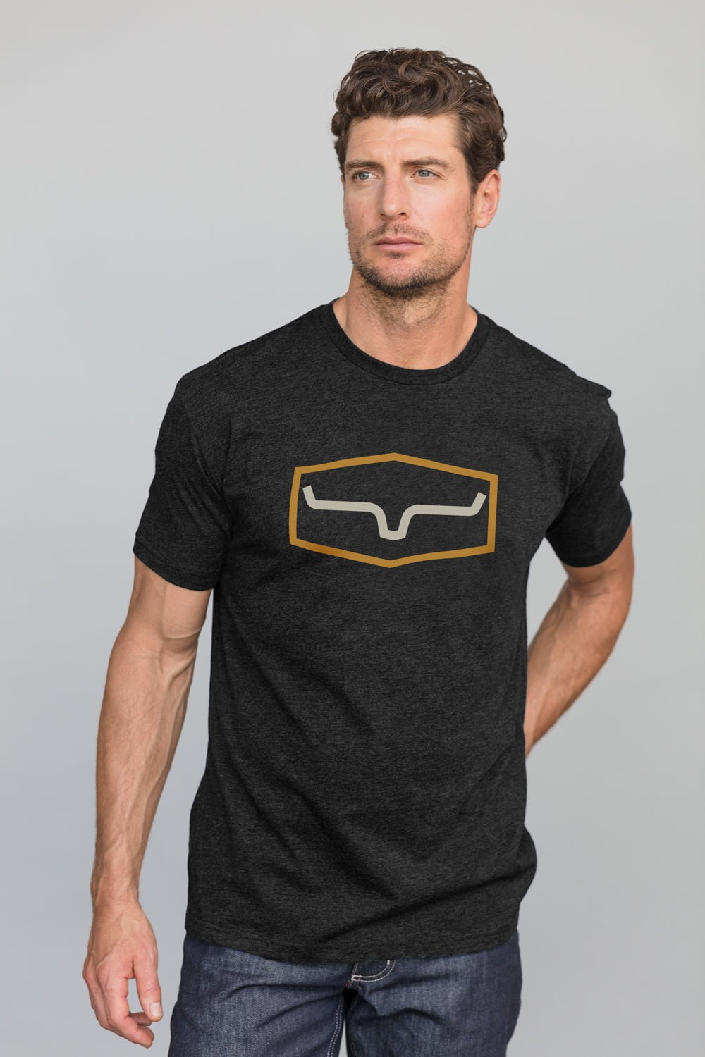 Kimes Ranch Mens Replay Tee T-Shirt Black Cotton Blend S/S Logo – The  Western Company