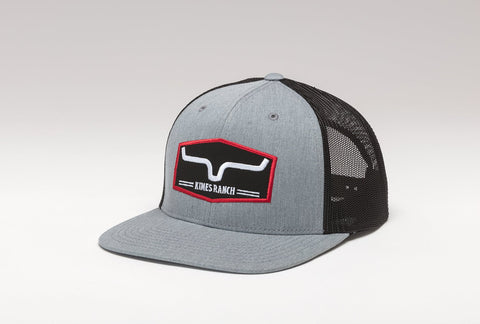 Kimes Ranch Unisex Replay Trucker Baseball Cap Heather Grey Cotton