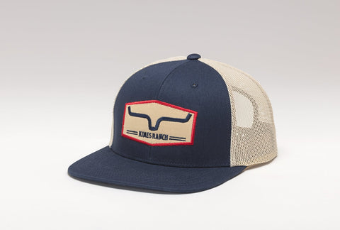 Kimes Ranch Unisex Replay Trucker Baseball Cap Navy Cotton Blend