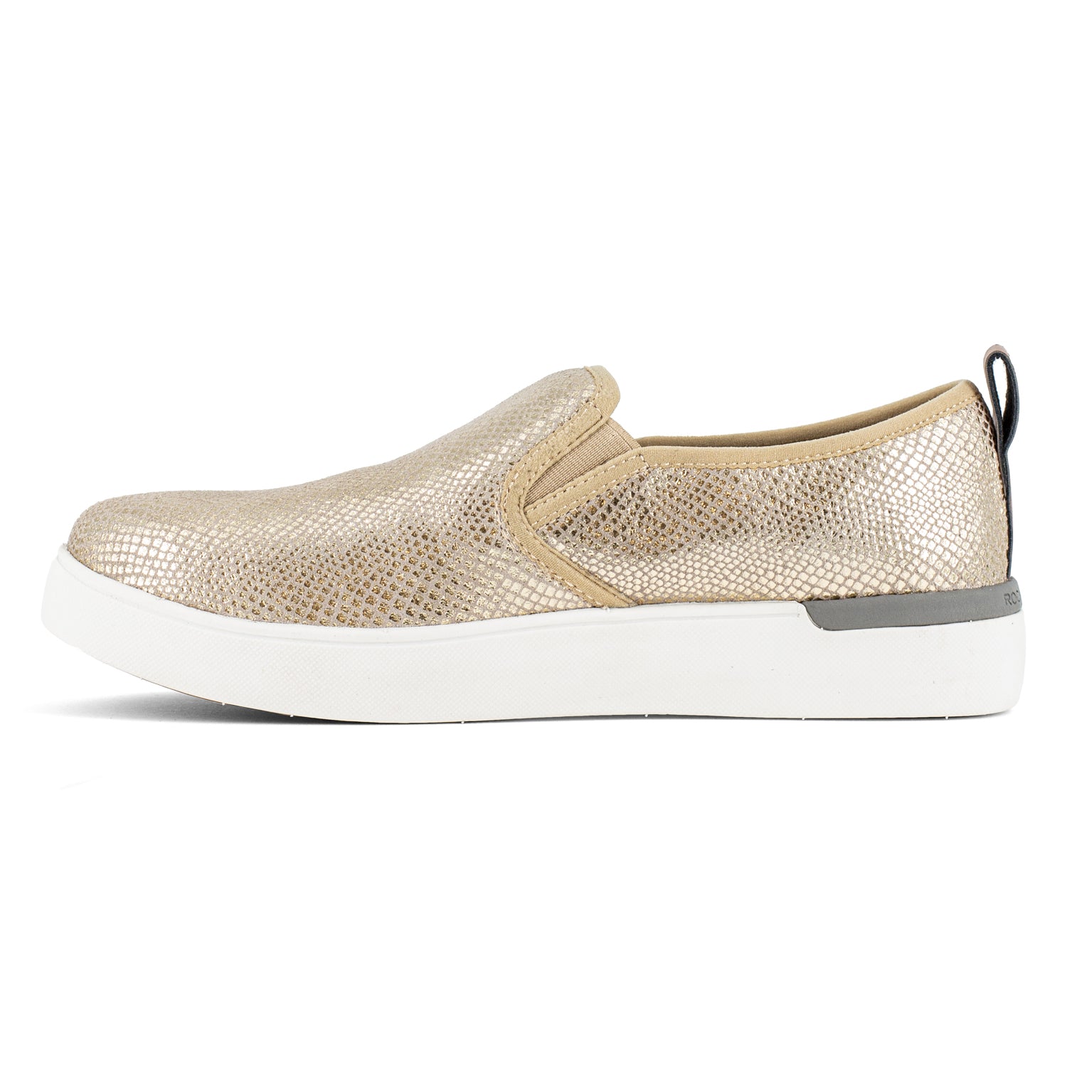 Rockport Womens Gold Leather Work Shoes Parissa Casual Slip-On CT – The ...