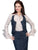 Scully Womens Denim Cotton Blend Racer Back Skirt Suit