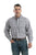 Berne Mens Plaid Gray A Cotton Blend Foreman Flex Button Down Shirt L/S