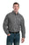 Berne Mens Plaid White Black Cotton Blend Foreman Flex Button Down Shirt L/S