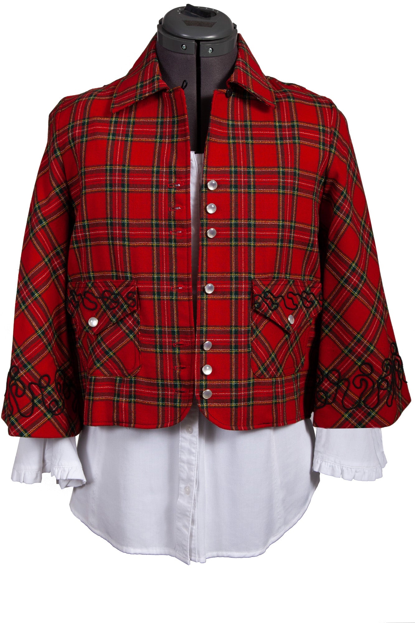 Scully Womens Red 100% Wool Tartan Plaid Jacket – The Western Company