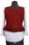 Scully Womens Red 100% Wool Tartan Plaid Vest