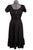 Scully Womens Black 100% Cotton Solid Eyelet S/S Dress