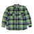 Berne Mens Plaid Green E 100% Cotton Flannel Shirt Jacket L/S