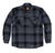 Berne Mens Plaid Slate 100% Cotton Flannel Shirt Jacket L/S L TALL