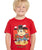 Cowboy Up Toddler Boys Red Cotton S/S T-Shirt Monkey Sheriff