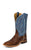 Tony Lama Mens Pecan Bison Leather 11in Americana Western Boots