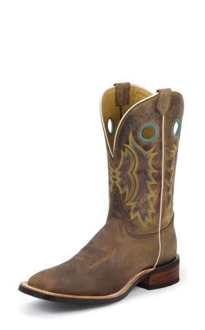 Tony Lama Mens Suntan Century Leather Americana 11in Western Boots