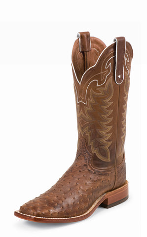 Tony Lama 13in Square Mens Desert Sand Hays Ostrich Cowboy Boots
