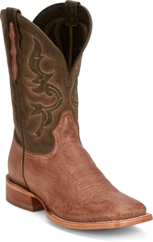 Tony Lama 11in Goat Mens Olive Cadiz Leather Cowboy Boots