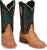 Tony Lama 11in Goat Womens Dark Teal Wildheart Leather Cowboy Boots