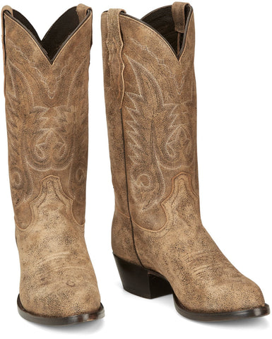 Tony Lama 13in Goat Mens Desert Tan Outpost Leather Cowboy Boots