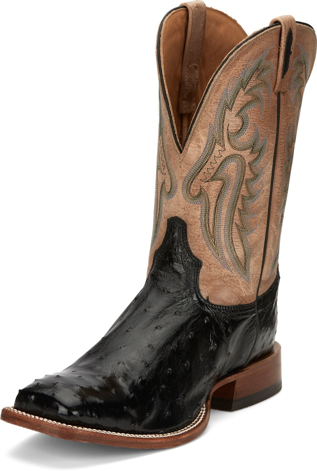 Black justin cowboy boots sale