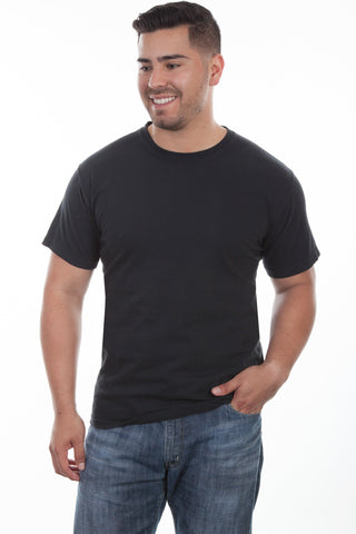 Scully Mens Black 100% Cotton S/S T-Shirt