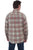 Scully Mens Stone/Red 100% Cotton Cord Plaid L/S Shirt