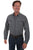 Scully Mens Charcoal 100% Cotton Slub L/S Shirt