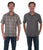 Scully Mens Yellow/Gray 100% Cotton Reversible S/S Shirt