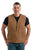 Berne Mens Brown Duck 100% Cotton Heartland Sherpa Duck V-Neck Vest