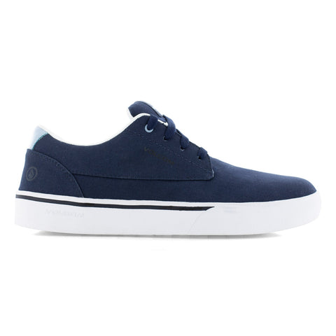 Volcom Mens True Navy Canvas CT Skate-Inspired Work Shoes