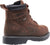 Wolverine Mens Dark Brown Leather Floorhand WP 6in Work Boots