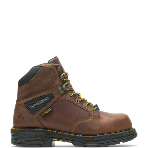 Wolverine Mens Whiskey Leather Work Boots Hellcat 6in WP CM