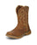 Justin 11in WP EH Mens Rustic Tan Stampede Rush Leather Work Boots