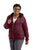 Berne Cabernet Cotton Blend Womens Insulated Zip Hooded Sweatshirt