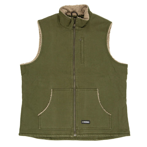 Berne Cedar Green 100% Cotton Ladies Canyon Sherpa Lined Vest
