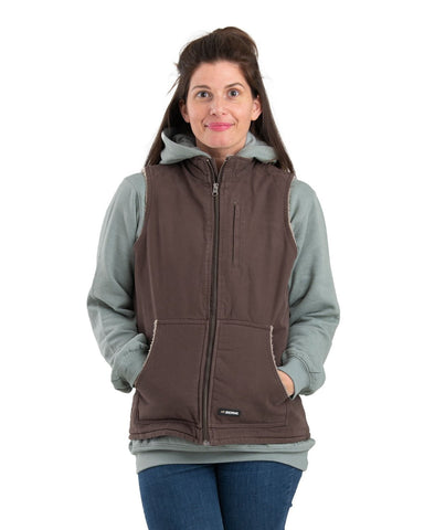 Berne Tuscan 100% Cotton Ladies Canyon Sherpa Lined Vest