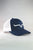 Kimes Ranch Unisex Weekly Trucker Baseball Cap Navy/White Cotton Blend