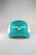 Kimes Ranch Unisex Weekly Trucker Baseball Cap Teal/White Cotton Blend