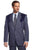 Circle S Mens Heather Navy Polyester Boise Sportcoat Western