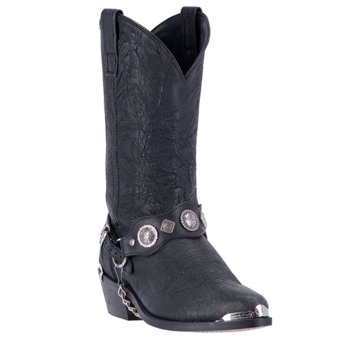 Dingo Mens Suiter Cowboy Boots Leather Black