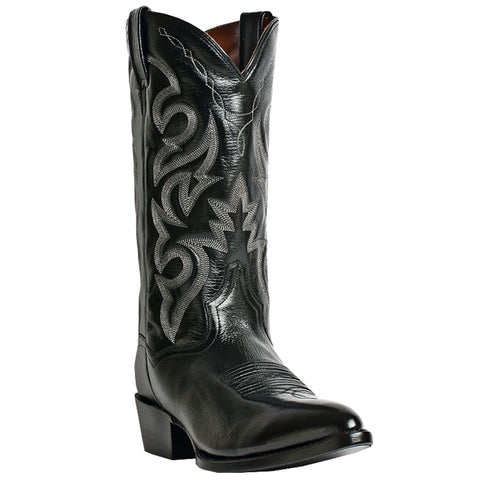 Dan Post Mens Milwaukee Cowboy Boots Leather Black