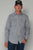 Kimes Ranch Mens Grimes Grey Denim Cotton Blend L/S Western Shirt