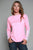 Kimes Ranch Womens K1 Tech Tee Pink Heather Polyester Blend L/S Tshirt