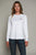 Kimes Ranch Womens K1 Tech Tee White Polyester Blend L/S T-Shirt