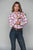 Kimes Ranch Womens Matadora Plaid Lilac Cotton Blend L/S Western Shirt